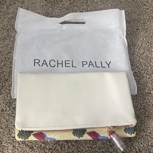 Rachel Pally Cream Clutch with Floral Design